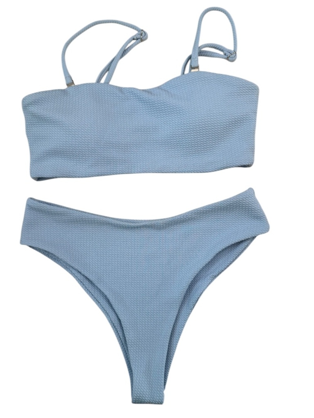 Zaful Textured Bandeau Bikini Size 4
